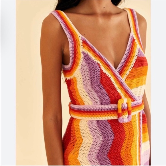 FARM Rio crochet mini dress - Picture 3 of 9